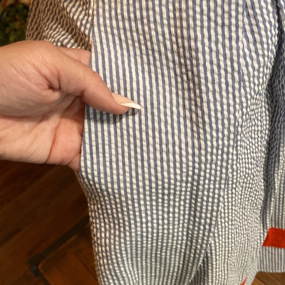 New seersucker sleeveless dress - Picture 2 of 11